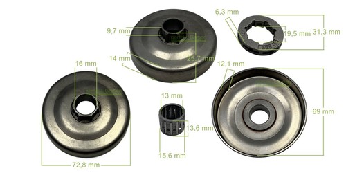 Ringkettenrad 325 7 zähne - .325",